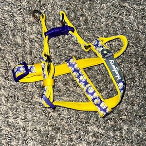 Purple daisy - front body - dog harness